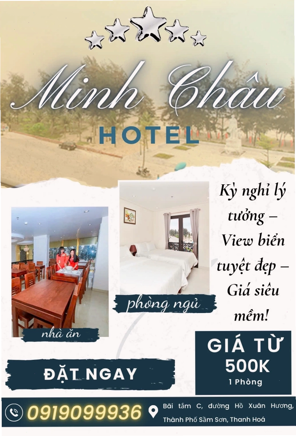 Không gian sảnh chờ sang trọng của Dragon Sea Hotel