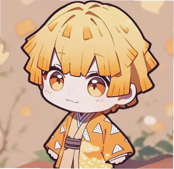 Kimetsu no Yaiba Zenitsu chibi đáng yêu