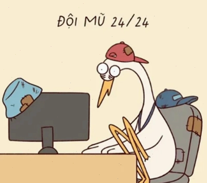 Meme biểu cảm mệt mỏi vì deadline