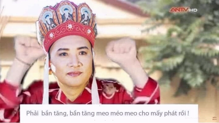 Meme Đường Tăng cầm súng hài hước