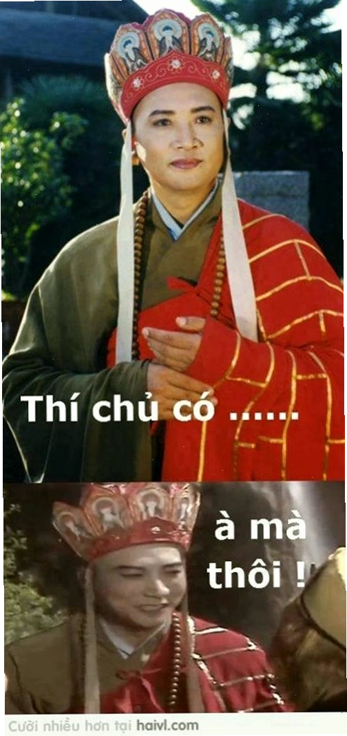 Meme Đường Tăng cười mỉa mai