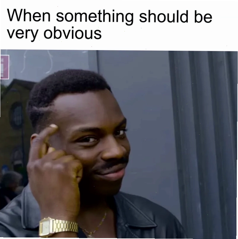 Meme Roll Safe với hành động gõ đầu suy nghĩ