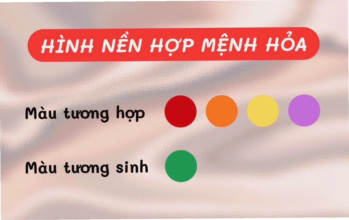 Mệnh Hỏa hợp màu gì và hình nền phong thủy