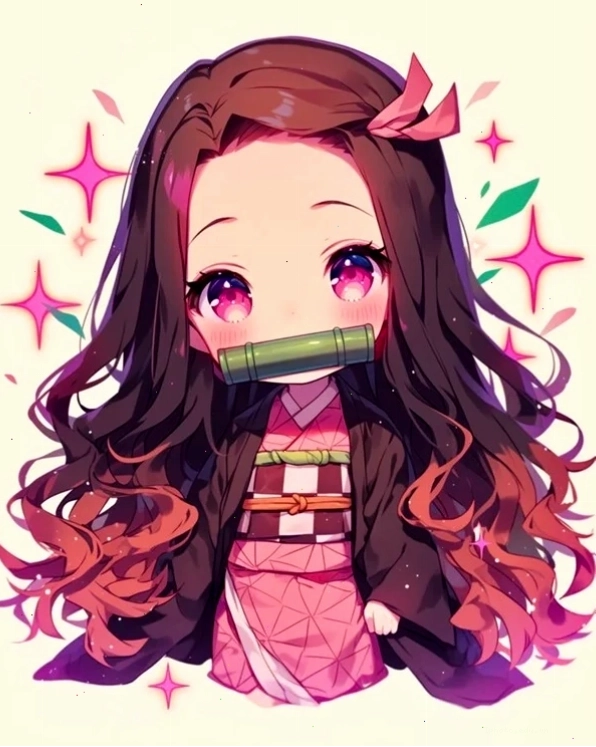 Nezuko Chibi Cute phiên bản hoạt hình