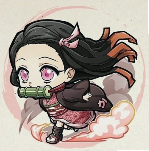 Nezuko Cute Chibi với nụ cười tỏa nắng