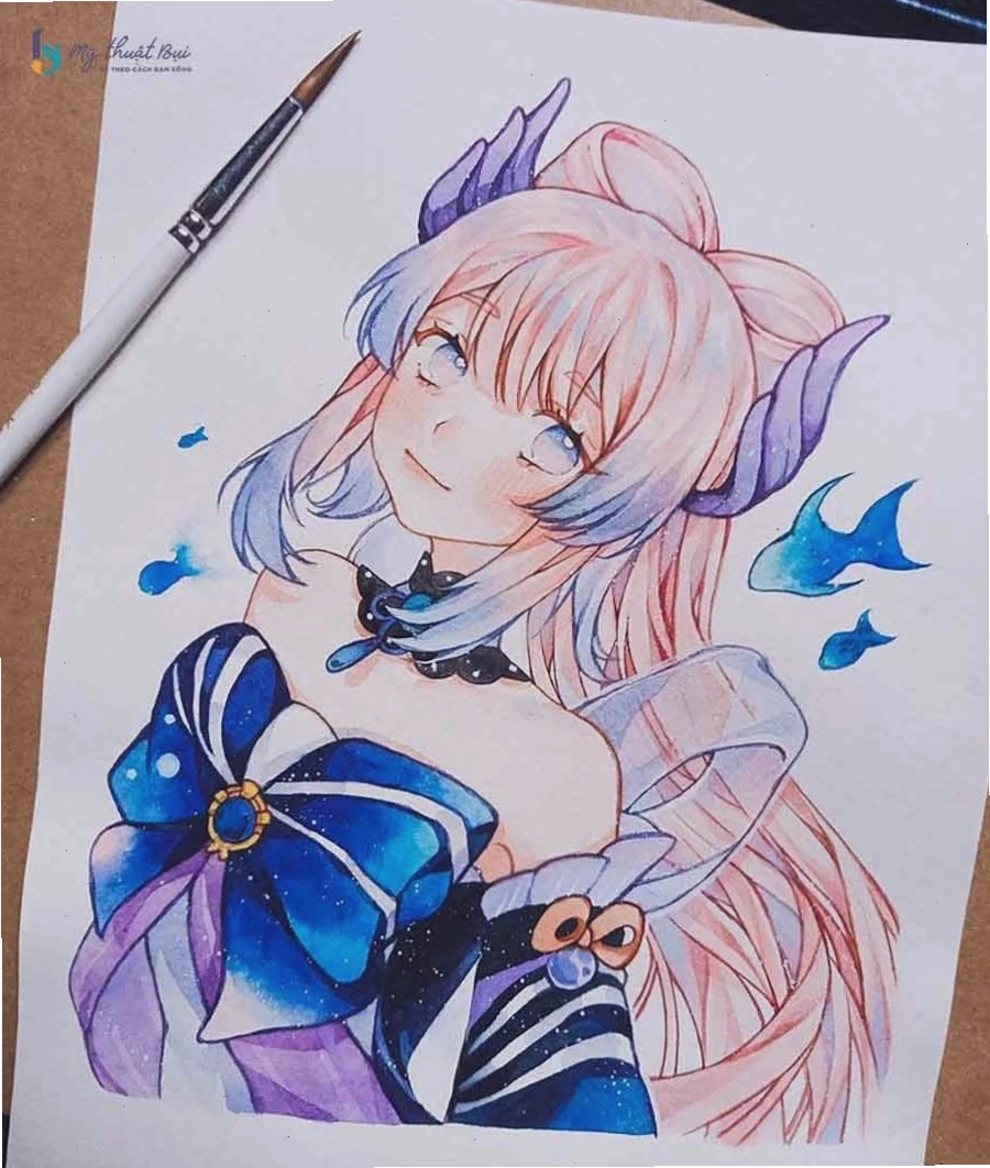 Nhân vật anime badboy với trang phục cá tính