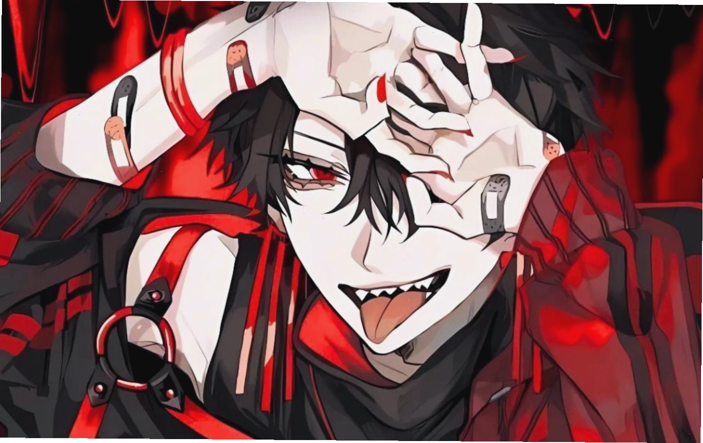 Nhân vật anime lạnh lùng đầy nguy hiểm trong trang phục chiến đấu