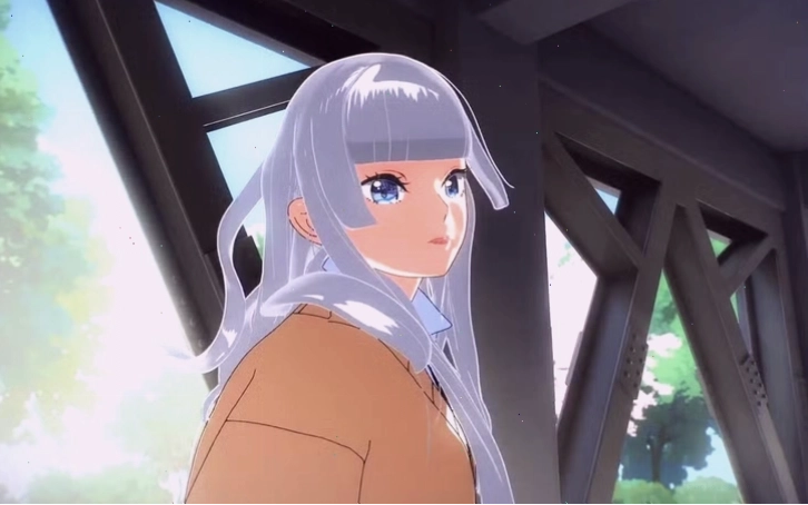 Nhân vật anime nam với biểu cảm quyết tâm