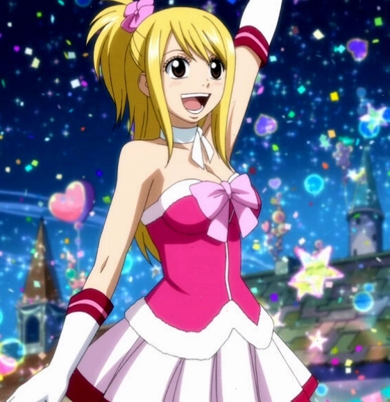 Nhân vật anime nữ tóc vàng mạnh mẽ và quyến rũ