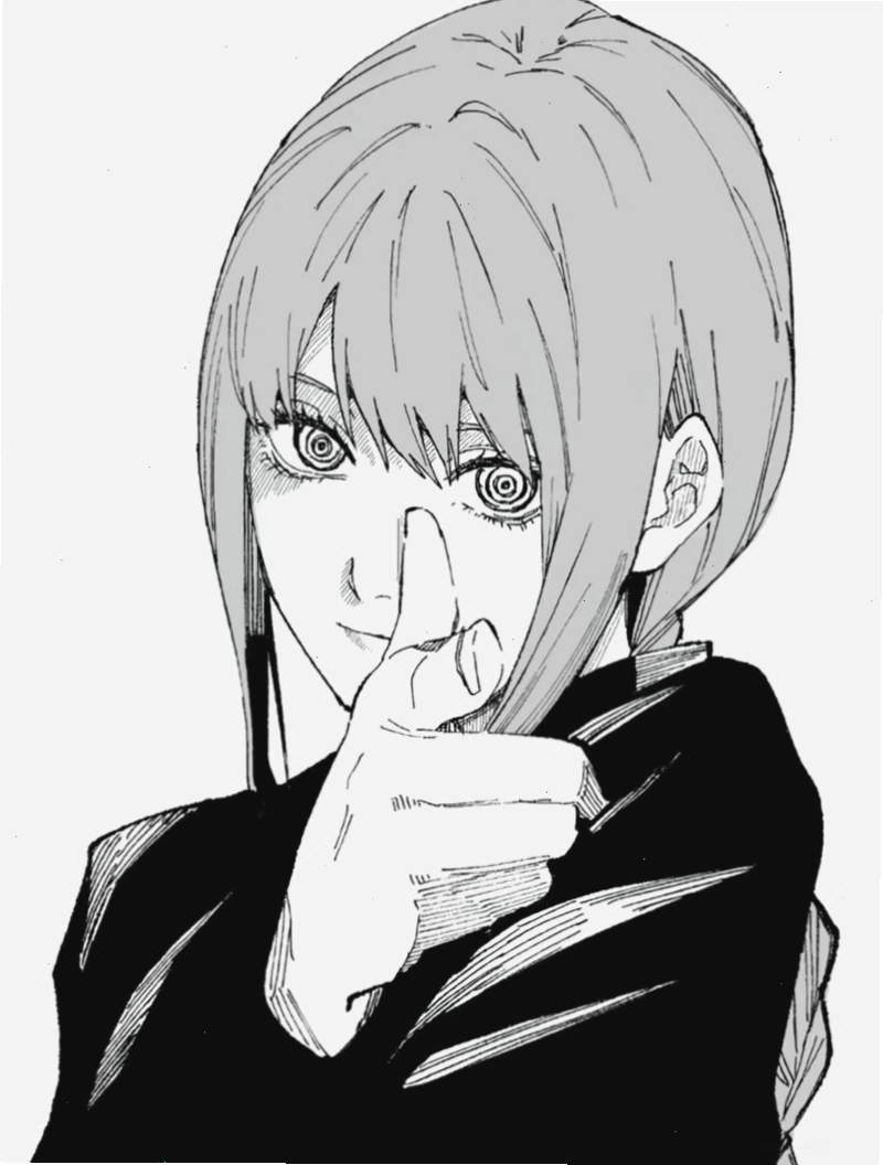 Nhân vật anime trắng đen với vẻ ngoài ngầu và bí ẩn
