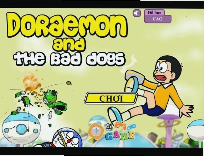 Nhân vật Doraemon đang trong nhiệm vụ giải cứu