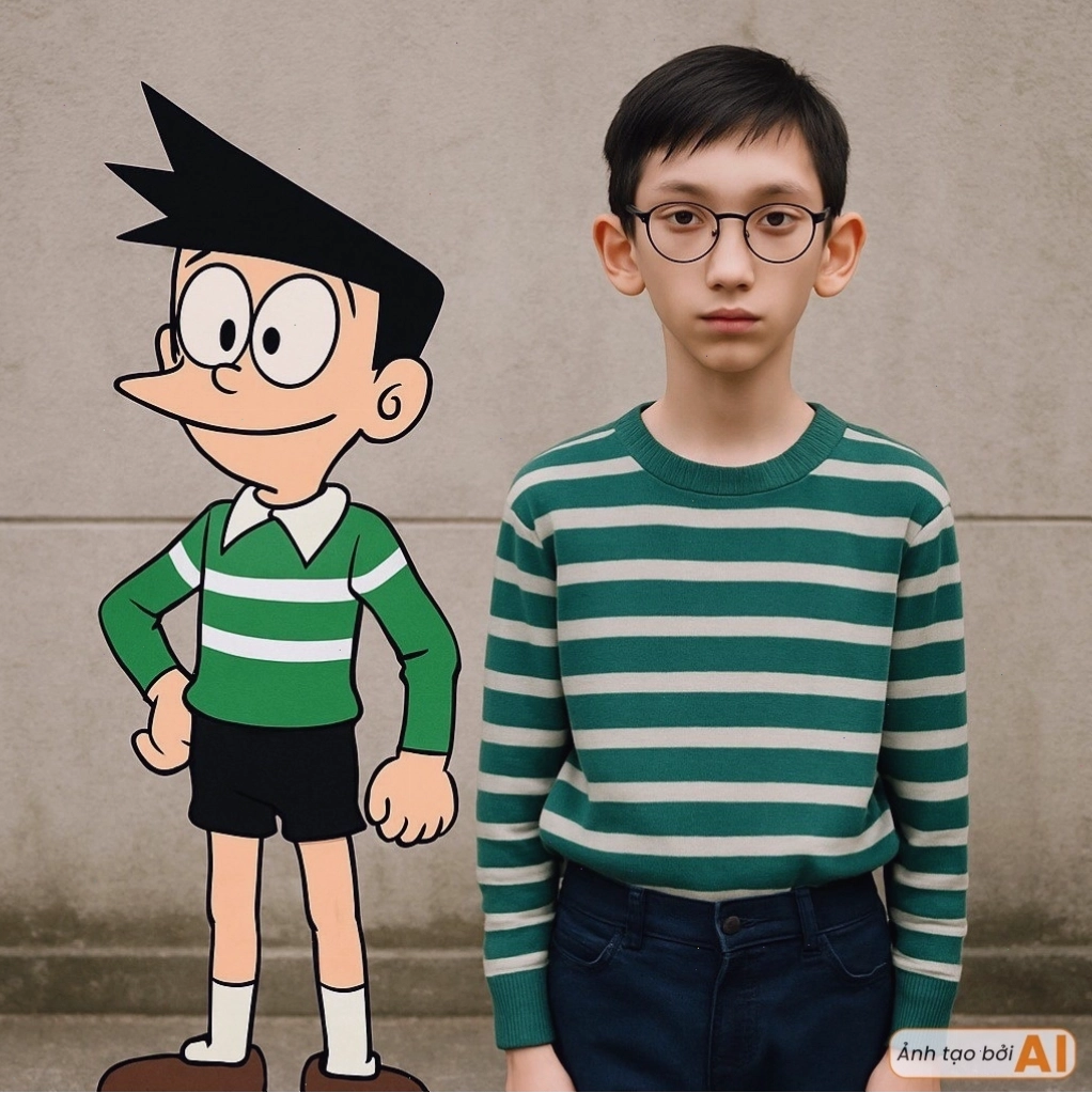 Nobita và Doraemon cùng nhau sử dụng bảo bối giải quyết vấn đề