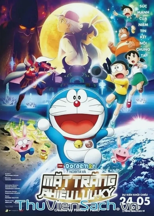 Nobita và nhóm bạn khám phá Mặt Trăng