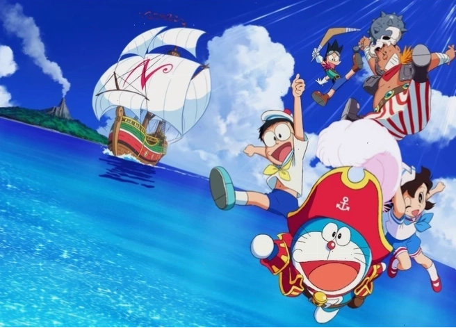 Nobita vô tình chứng kiến Xuka thay đồ trong một tập phim Doraemon
