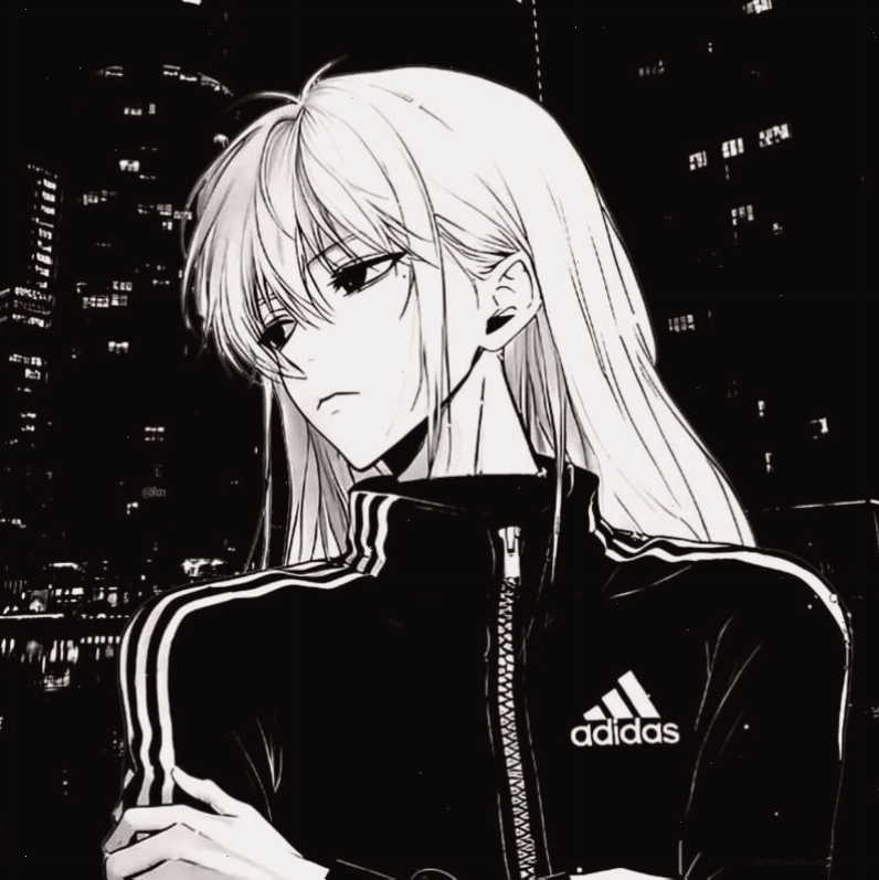 Tranh anime nam lạnh lùng với ánh mắt sắc đầy cuốn hút