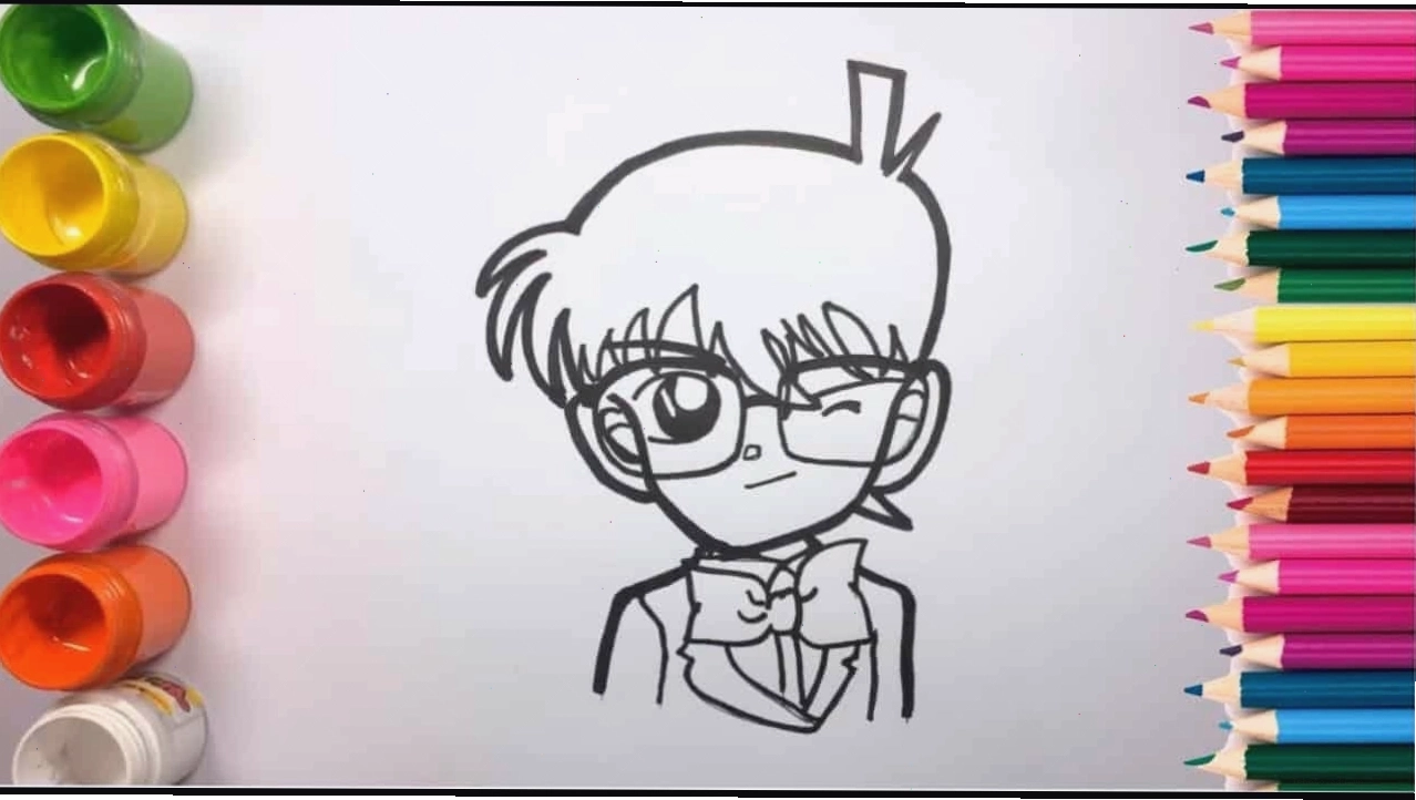 Tranh nhân vật Conan Anime đáng yêu