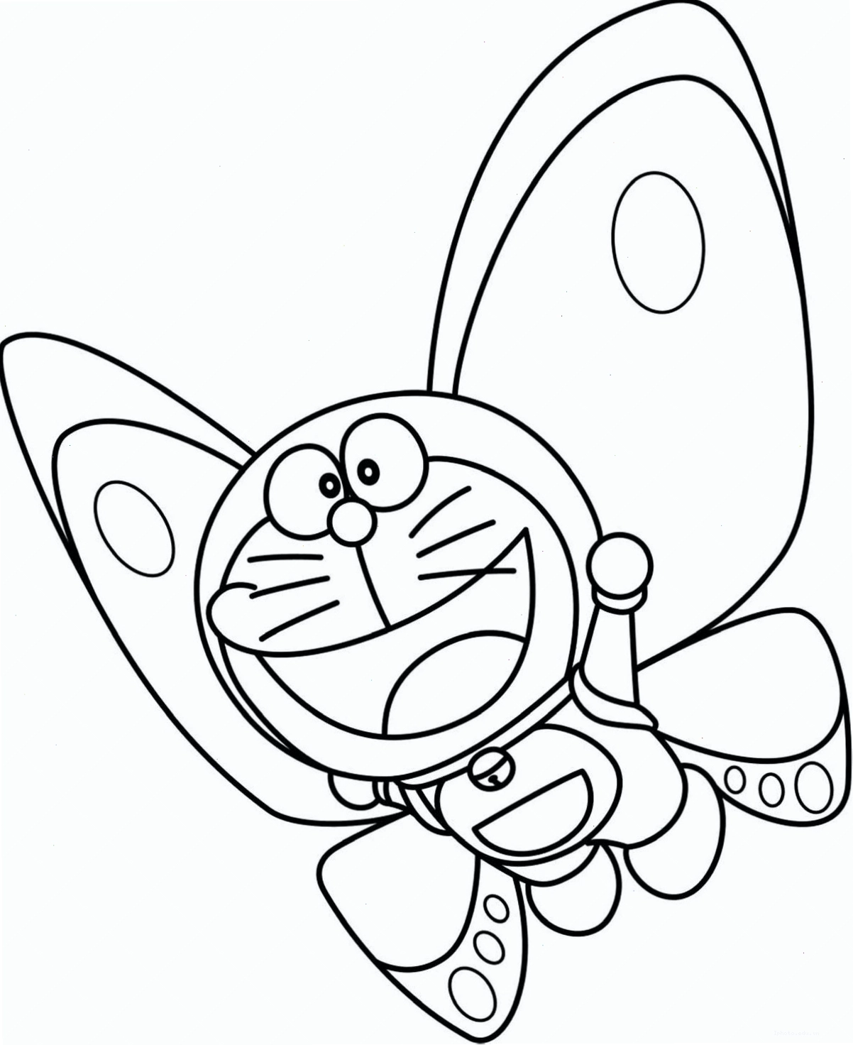 Tranh tô màu Doraemon cho bé