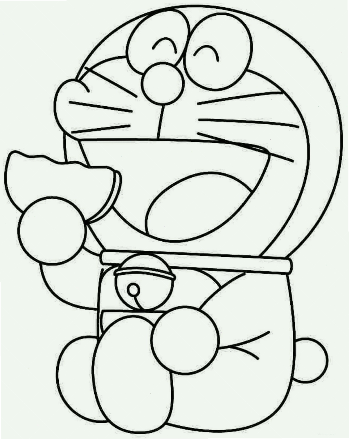 Tranh tô màu Doraemon cho bé trai