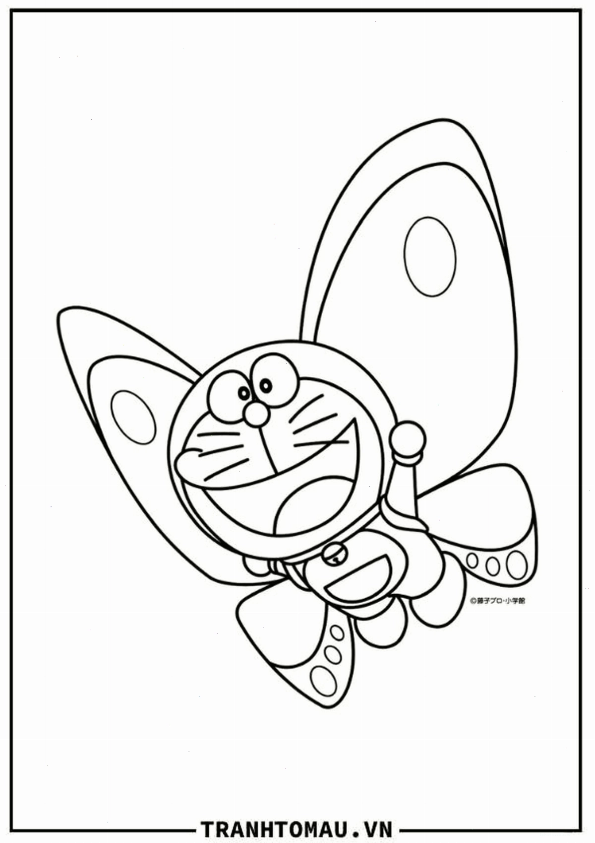 Tranh tô màu Doraemon cho bé yêu thích