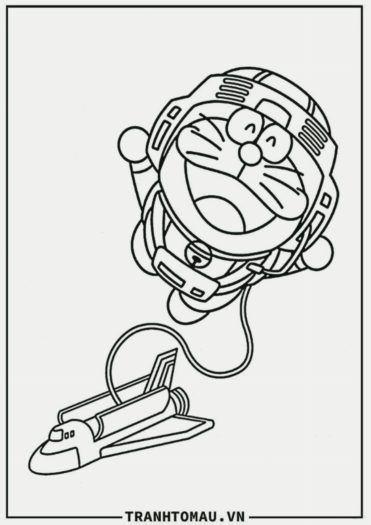 Tranh tô màu Doraemon phiêu lưu