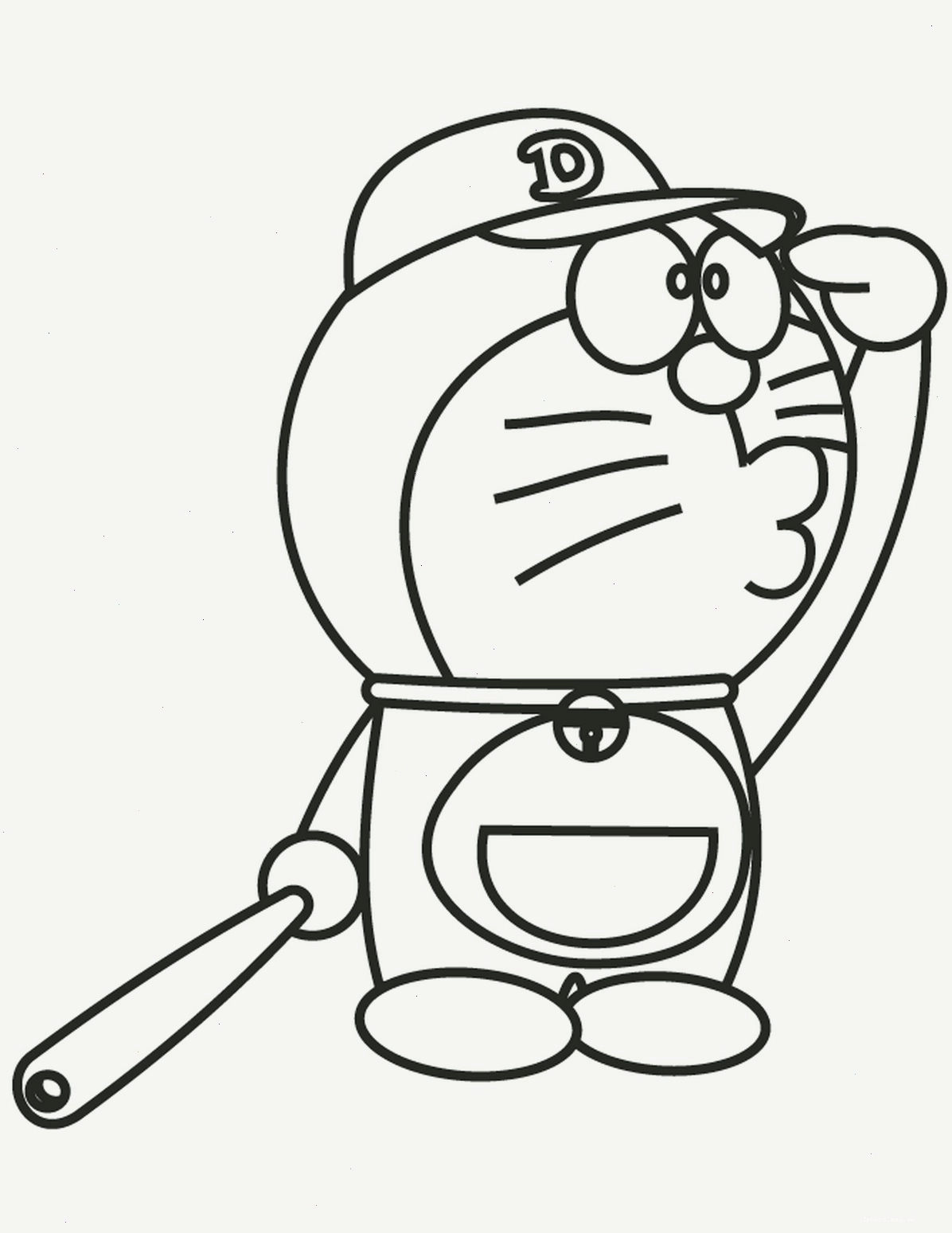 Tranh tô màu Doraemon sáng tạo