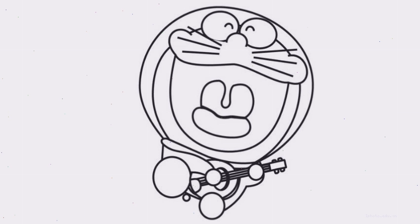 Tranh vẽ Doraemon cute với nhiều chi tiết