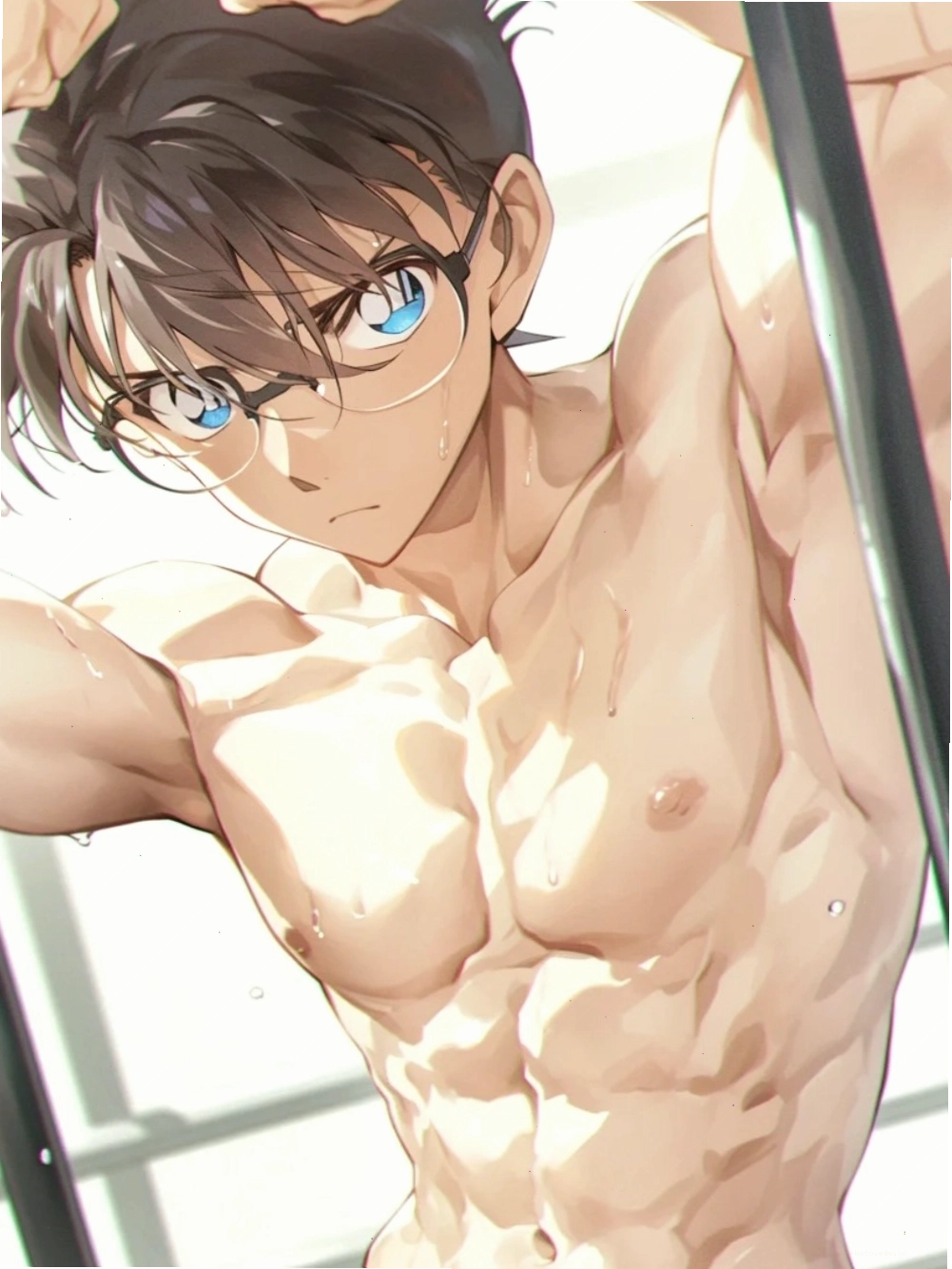 Vẻ ngoài mạnh mẽ của anime trai đẹp 6 múi