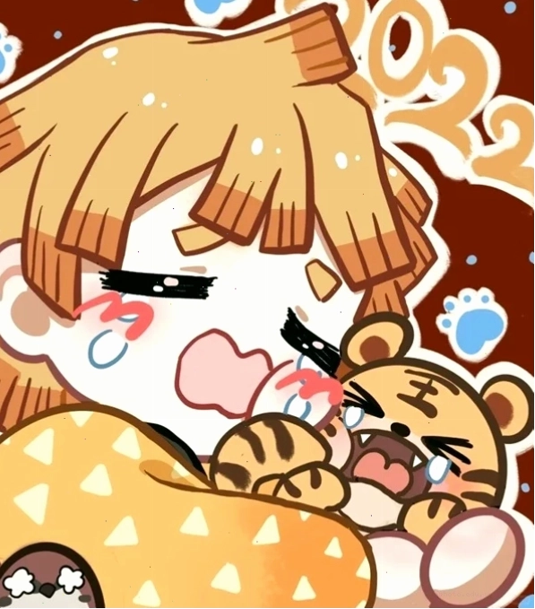 Zenitsu chibi đang ngủ say với biểu cảm ngộ nghĩnh