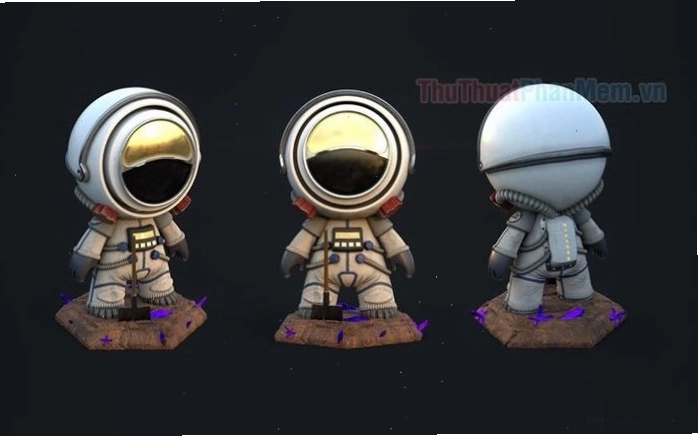 Bộ sưu tập hình chibi phi hành gia đầy màu sắc cho năm 2026