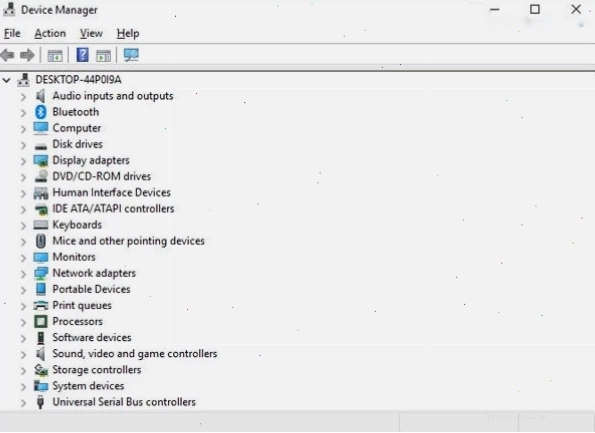 kiểm tra danh sách network adapters trong trình quản lý thiết bị