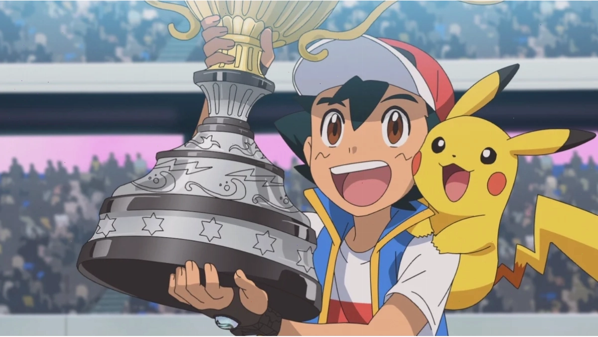 Ash Ketchum trong một trận chiến Pokémon đầy kịch tính