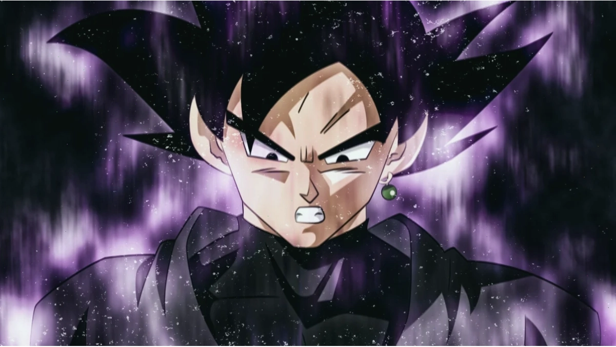 Goku Super Saiyan và Goku Black đối đầu