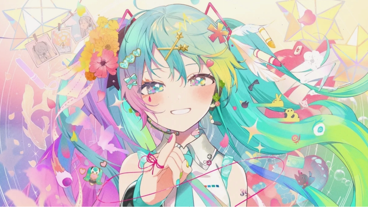 Hatsune Miku biểu diễn trên sân khấu concert 3D