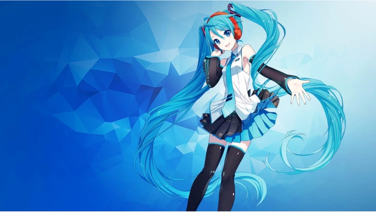 Hình ảnh Hatsune Miku với phong cách tương lai
