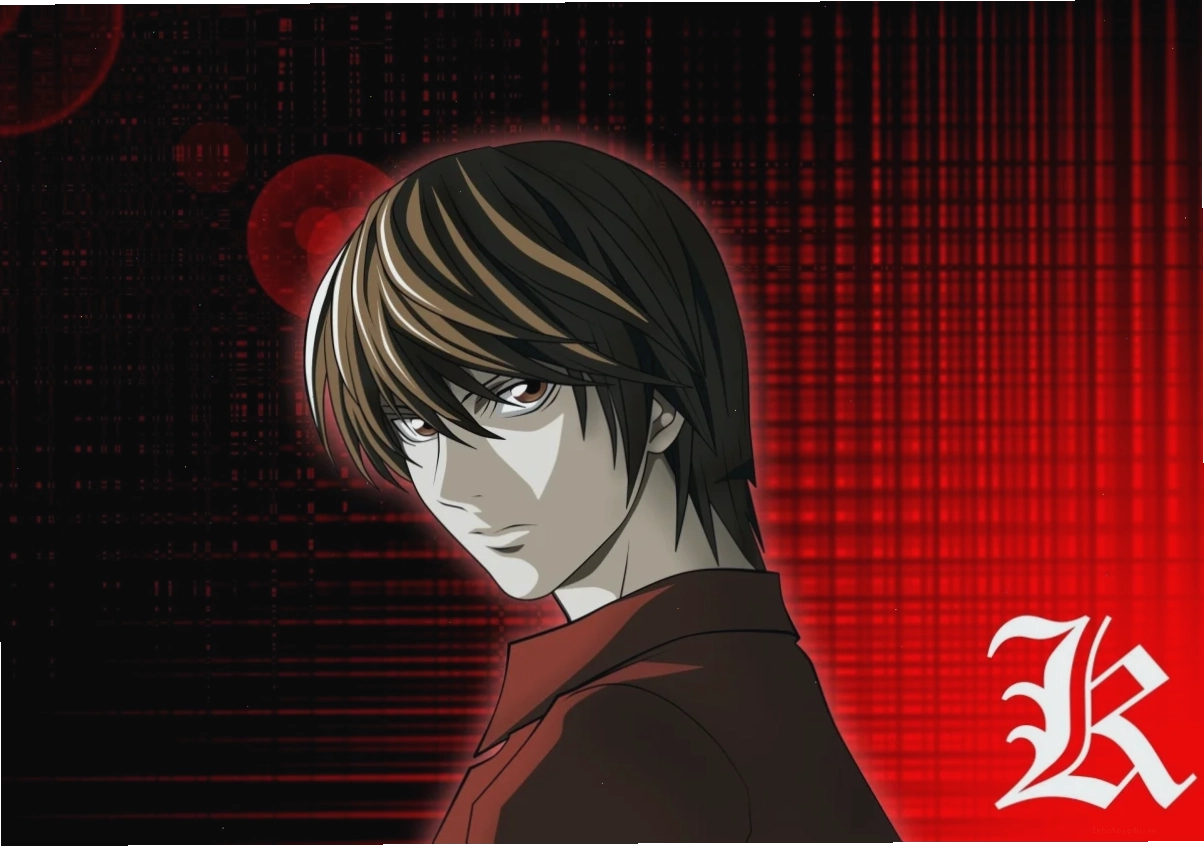 Hình ảnh Light Yagami thể hiện sự tự tin và quyền lực