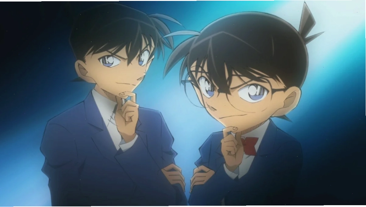 Kudo Shinichi thời thiếu niên với vẻ ngoài thông minh và tự tin