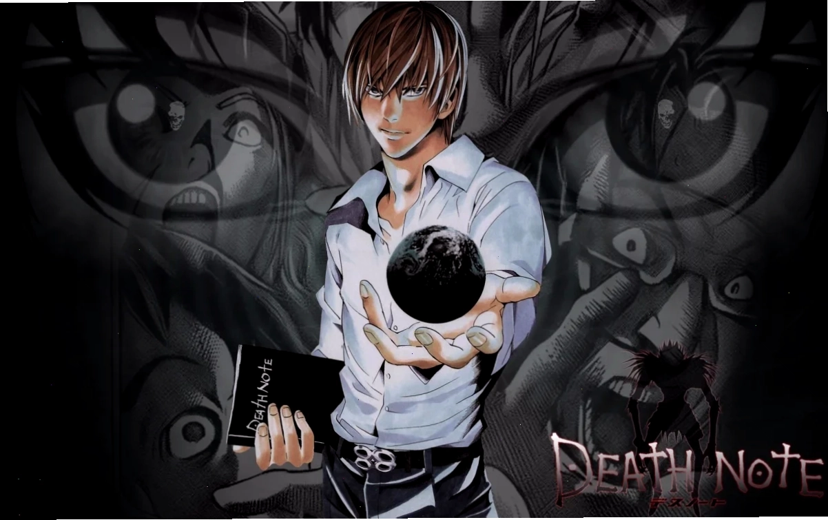 Light Yagami và L Lawliet đối mặt nhau trong một cảnh căng thẳng