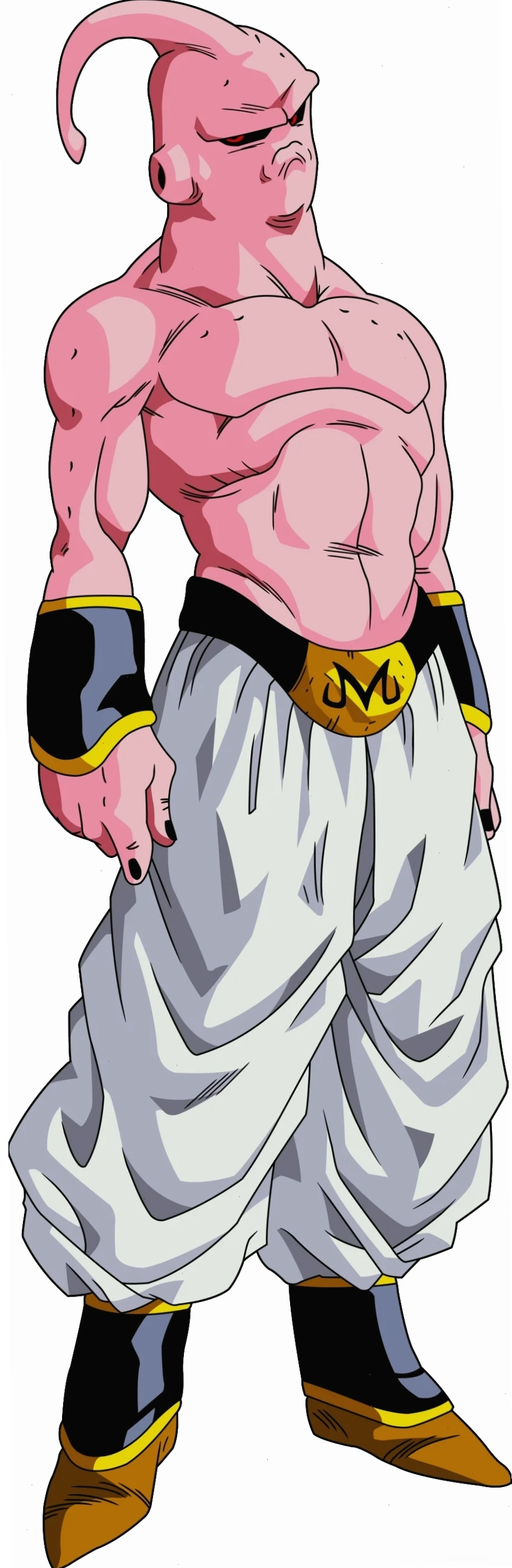 Majin Buu và Mr. Satan thể hiện tình bạn