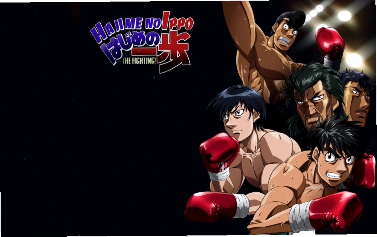 Mamoru Takamura và Makunouchi Ippo tại phòng tập