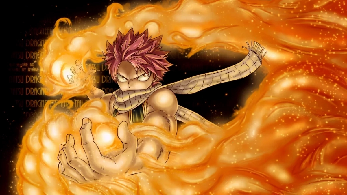 Nashi Dragneel trong tư thế chiến đấu sẵn sàng