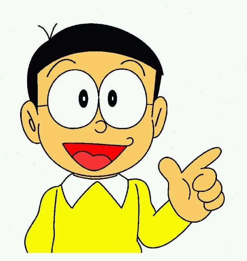 Nobita Nobi đang cố gắng vượt qua thử thách