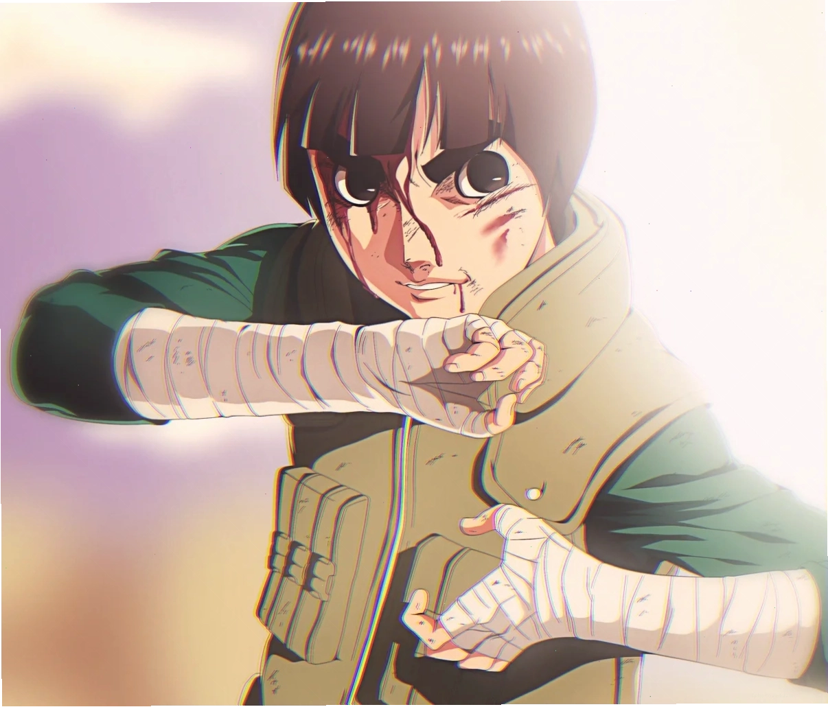 Rock Lee đối đầu với Gaara