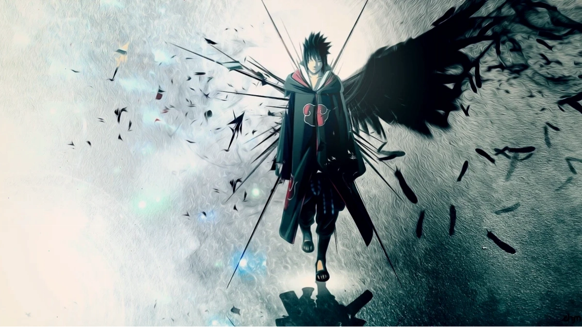 Sasuke Uchiha thi triển Susanoo