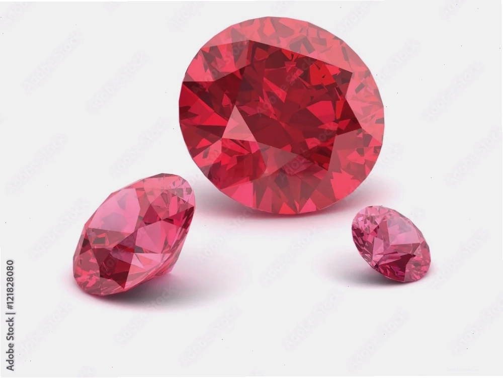 Viên Ruby đỏ rực với giác cắt tinh xảo