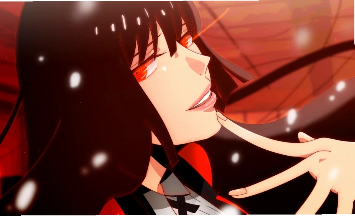 Yumeko Jabami thể hiện sự phấn khích khi tham gia đánh bạc