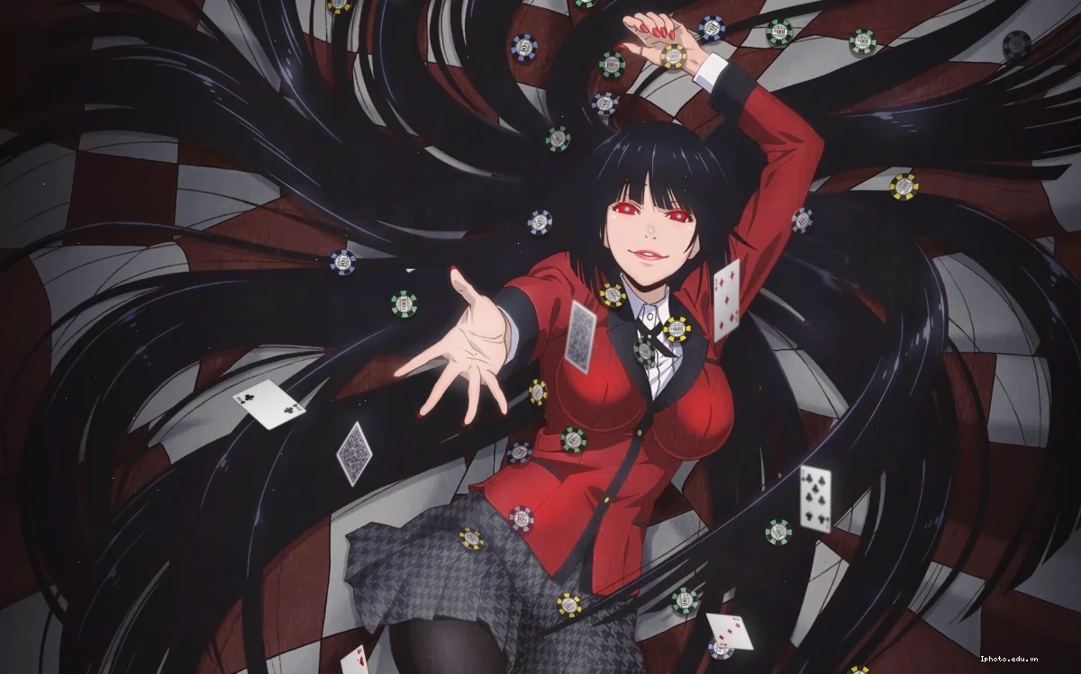 Yumeko Jabami và Ryota Suzui cùng nhau trải qua các ván bài