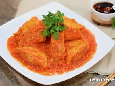 Bí quyết làm đậu hũ nhồi thịt sốt cà đậm đà chuẩn vị gia đình