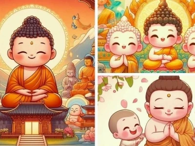Khám phá vẻ đẹp bình yên qua những hình nền em bé Phật