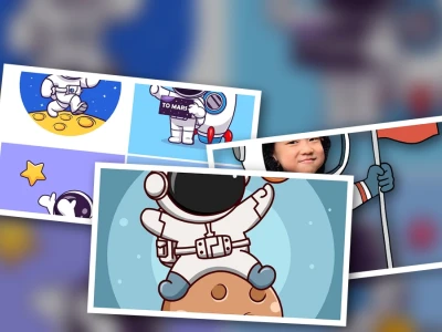 Bộ sưu tập hình chibi chibi phi hành gia khám phá vũ trụ năm 2026